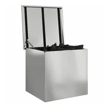vidaXL Aufbewahrungskiste 55 x 50,5 x 50 cm 1-tlg. Silber