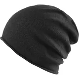 MSTRDS Unisex Cashmere Slouch Beanie Black One Mütze mit 40% Kaschmir für Damen und Herren - Einheitsgröße