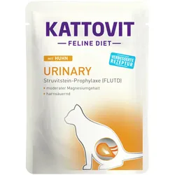 KATTOVIT Feline Diet Urinary (Harnstein) 85g Beutel Katzennassfutter Diätnahrung Huhn 24x85g