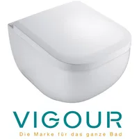 Vigour DERBY Wand WC kompakt 48 cm spülrandlos mit