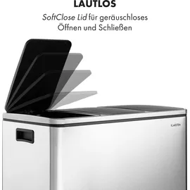 Klarstein Grandmaster Trash 54 l Silber