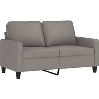 vidaXL 2-Sitzer-Sofa Taupe 120 cm Stoff