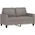 vidaXL 2-Sitzer-Sofa Taupe 120 cm Stoff