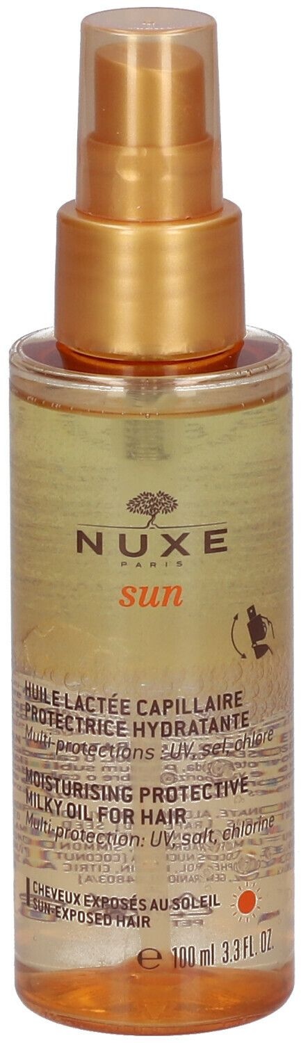 Nuxe Sun Huile Lactée Capillaire Protectrice Hydratante 100 ml spray