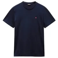 Napapijri T-Shirt mit Label-Stitching, Marine, XXL