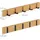 Relaxdays Garderobenleiste Relaxdays 42 x 5,5 x 5 cm Hellbraun/Braun
