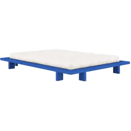 Karup Futonbett KARUP DESIGN "Bettgestell JAPAN BED Futonbett aus FSC-zertifiziertem Massivholz", vivid blau, B:168cm H:20cm L:228cm, Betten, Futonbett, zeitlos, bequem & in mehreren Farben und Größen erhältlich