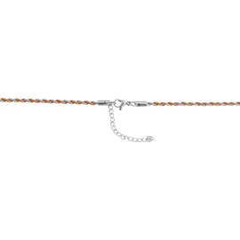 Adelia's Kordelkette Unisex Edelstahl Gold 50 cm