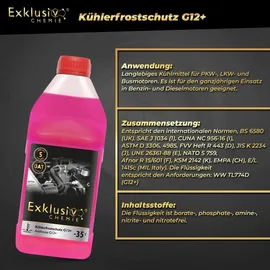 Exklusiv Chemie GmbH Exklusiv Chemie G12+ Kühlerfrostschutz Pink 1 St. 1 l