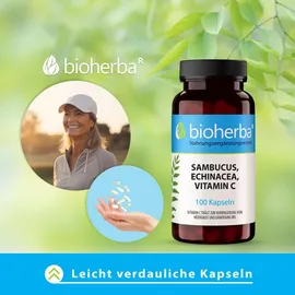 Bioherba Sambucus Echinacea Vitamin C Kapseln 100 St.