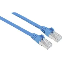 Intellinet Network Solutions Intellinet 741262 RJ45 Patchkabel CAT 6a S/FTP 30.00m Blau Folienschirm, Geflechtschirm, Geschirmt, Halogenfrei 1St.