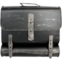 HMF Briefkasten Antik UNIKAT Handarbeit, Schulranzen Design, Zeitungsrolle, silber