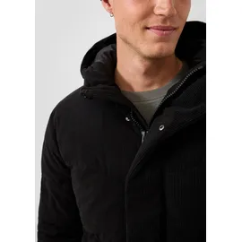 QS Wattierte Cordjacke schwarz 2XL