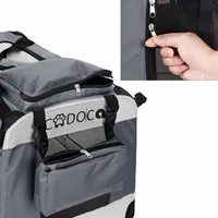 CADOCA Hundebox XXL 90 x 60 x 66 cm Grau