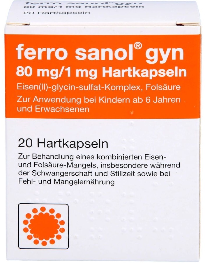 UCB Pharma FERRO SANOL gyn Hartkaps.m.msr.überz.Pellets Mineralstoffe