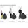 Sitting Point BeanBag Fluffy 70 x 90 cm grau