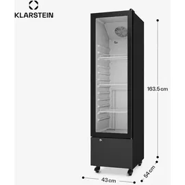 Klarstein GrandCooler Gewerbekühlschrank (180 l, 0 mm hoch, Weiß/Blau)