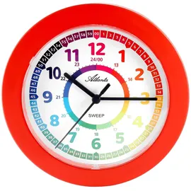 Atlanta Wanduhr Kinder, - 4483-1 - rot,