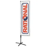 Beachflag Square mit Kreuzfuss in Größe XL