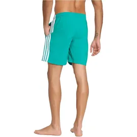 adidas 3-Streifen Badeshorts Equipment Green/White M