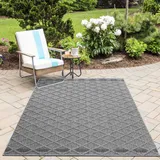 Ayyildiz Outdoorteppich AYYILDIZ TEPPICHE "PATARA 4953", grau, B:140cm H:8mm L:200cm, Polypropylen, Teppiche, Outdoorteppich, Läufer / Pflegeleicht / Strapazierfähig / In- und Outdoor geeignet