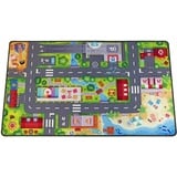 HuggyPlay Spielteppich Stadt Kinderteppich 90 x 150 cm