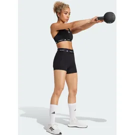 adidas TECHFIT Stay In Play Kurze Leggings Schwarz XXS