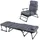 LINDER EXCLUSIV Klappliege 2in1 Schwarz/Grau