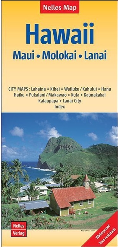 Nelles Map Hawaii: Maui Molokai Lanai  Karte (im Sinne von Landkarte)