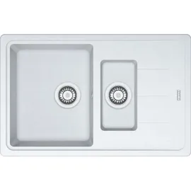 Franke Basis BFG 651-78 links Einbau Fragranit weiß Handbetätigung 780 x 500 mm