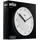Braun Klassische analoge Wanduhr 20 cm BC06W Weiß
