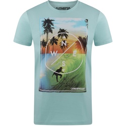 riverso Tshirt Herren Baumwolle Regular Fit RIVLukas Regular Fit Blau M