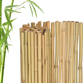 jarolift Premium Bambus-Sichtschutzmatte | 120x300 cm, | jarolift Bambus, Sichtschutz für Garten, Windschutz, Sichtschutzzaun, 120 x 300 Natur