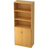 Hammerbacher Regalschrank V6770/6/6/SG buche 80,0 x 42,0 x 200,4 cm