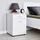 HANAH Home Elegant White Nightstand, 40 x 57 x 39 cm | 100% Melamine Coated Particle Board, 16 mm Thick | Wall-Mountable, Perfect for Modern Bedrooms & Hotels