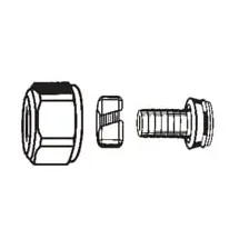 imi_hydronic Klemmverschraubung für Kunststoffrohr 16x2 mm