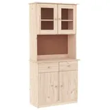 vidaXL Highboard ALTA 77x35x165 cm Massivholz Kiefer
