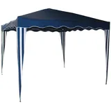 Pavillion Gartenpavillon Faltpavillon Alu/Metall 3x3m blau Garten Partyzelt