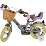 Volare Blossom Kinderfahrrad – Mädchen 12 Zoll – Lila – Zwei Handbremsen - Bunt