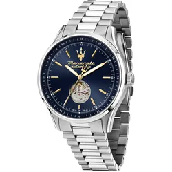 Maserati R8823124002 Herrenuhr Automatik Sorpasso Stahl/Blau
