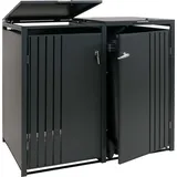 MCW Mülltonnenverkleidung MCW-O67 132 x 84 x 122 cm anthrazit