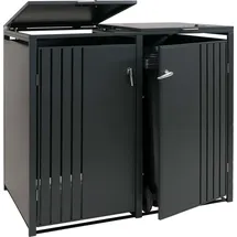 MCW Mülltonnenverkleidung MCW-O67 132 x 84 x 122 cm anthrazit