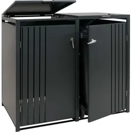 MCW Mülltonnenverkleidung MCW-O67 132 x 84 x 122 cm anthrazit