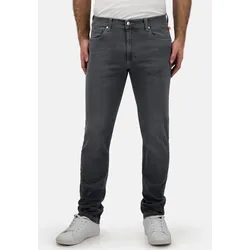 Slim-fit-Jeans BRÜHL "York DO FX", Herren, Gr. 26, EURO-Größen, grau, 89% Baumwolle, 9% Synthetik, 2% Elasthan, unifarben, casual, lang, Jeans 5-Pocket-Jeans, in Dual FX Querstretch Denim