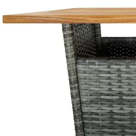 vidaXL Gartenbar Set 5-tlg. Grau