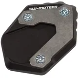 SW-Motech Seitenständerfuß-Verbreiterung Schwarz/Silbern für Motorrad