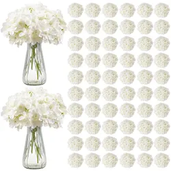 VEVOR 205x Künstliche Hortensien aus Seide 25cm Kunstblumen Blumenstrauß Weiß