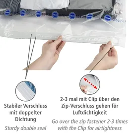 Wenko Vakuumbeutel Jumbo Cube XXL 180 x 90 cm 1-tlg. weiß