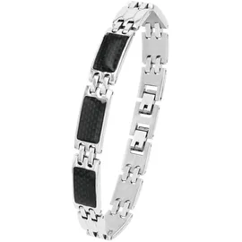 Amor Carbon Armband Edelstahl silber 9352494 Größe 22