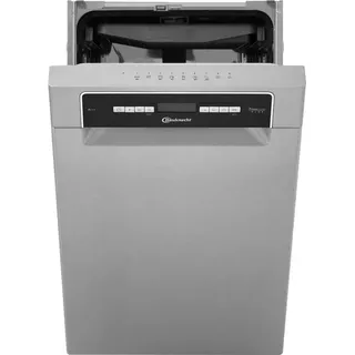 Bauknecht BSUO 3O33 PF X Einbau-Geschirrspüler (unterbaufähig, 448 mm breit, Edelstahl)